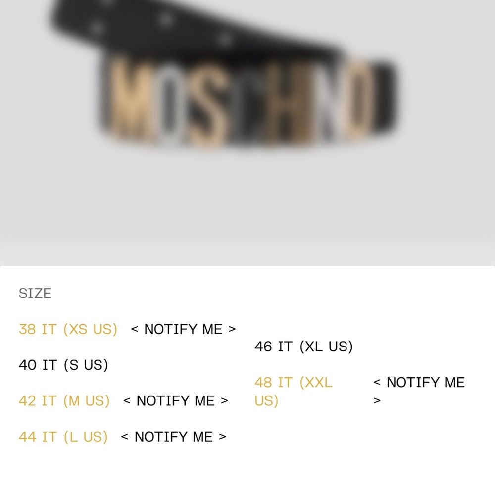 Moschino Pastel Purple and Gold Women's Belt - Picture 10 of 10